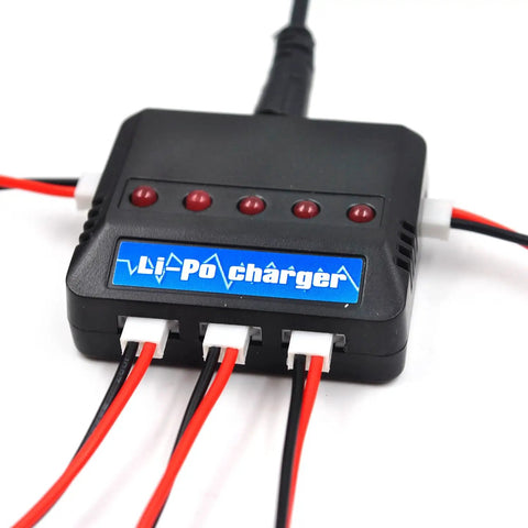 5-in-1 charger for 10-Pack 3.7V 800mAh Lithium Battery With Beefed-Up 5-In-1 Charger For SYMA X5C X5C-1 X5SC X5SW