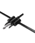 Awesome Adjustable Hole Cutter Saw Kit Made From Rock Solid Alloy Steel That Works Flawlessly On Wood And Drywall For 30 To 200mm Diameter Cuts With Built In Scale Marks For Super Precise Adjustments Every Single Time. adjustable alloy steel hole cutter with dual blades and hex shank