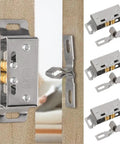 Double Roller Door Catch Latch For Cabinets And Cupboards Heavy Duty Stainless Steel Spring Loaded adjustable head set