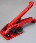 Manual Pet Strap Tensioner Tool With Palm Grip Handles Lightweight Portable Design Durable Steel Frame Quick Seal Fastener for Cardboard Boxes