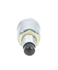 Front view of Beefed Up 50A 12V Waterproof Push Button Switch for Car and Boat with diecast aluminum body and copper contacts.