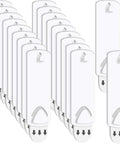 Damage Free Adhesive Picture Hangers 20 Pack No Nails Mounts That Hold Up To 4 Lbs Each for home bathroom kitchen doors closets