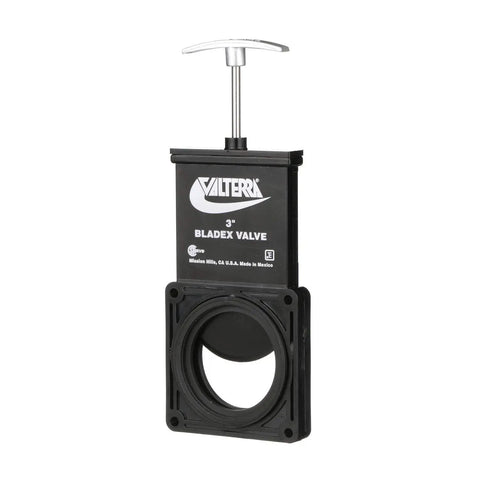 Bladex 3 Inch Waste Valve Body with metal handle for mess-free RV campers and trailers replacement, compatible with GrenTec, Blade, Bristol, Anonda