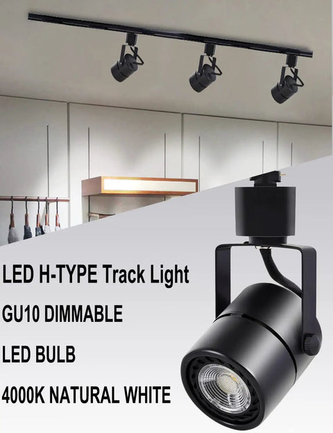 10W LED Track Lighting Heads 12 Pack Cool White 4000K Dimmable Ultra Bright 900 Lumens Each H Type CRI 90 Plus 24 Degree Beam