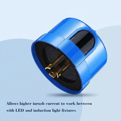 Blue Twist Lock Photocell Sensor Auto On Off Dusk To Dawn Light Control For Outdoor Lights 120V To 277V No Brainer Weather Resistant