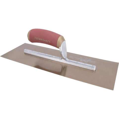 DuraFlex Finishing Trowel For Plaster And Drywall With 14 By 5 Inch Blade And Nine Three Quarters Inch Mounting DuraSoft Handle Made In The USA Smooth Flexible Blade For Consistent Pro Quality Finishes On EIFS Stucco And More
