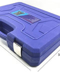 Socket Wrench Set For Auto And Home Repair in blue case, mixed tool kit with ratchet, torque wrench, hex, star, torx bits