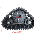 Rear Axle Direct Replacement Rubber Track Kit For Go Karts, Buggies, ATVs, Snowmobiles And Beach Motorcycles Triple Wheel Track System