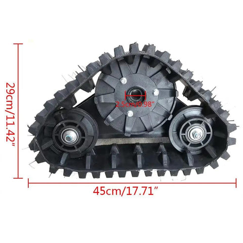 Rear Axle Direct Replacement Rubber Track Kit For Go Karts, Buggies, ATVs, Snowmobiles And Beach Motorcycles Triple Wheel Track System