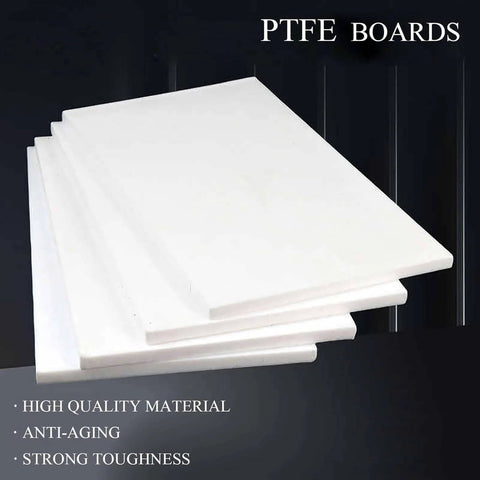 Formable PTFE Plastic Sheet 100x100mm 3mm To 8mm Thick Nonstick Plate stack, white, for lab and DIY industrial projects