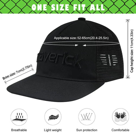 Maverick-Air Series Bump Cap With Extra Venting Baseball Cap Style Head Protection, ultra lightweight, black, one size fits all.