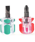 Ultra Short Tiny Screwdriver Set For Sewing Machines And Electronics with multicolor ergonomic grips and precision bits.
