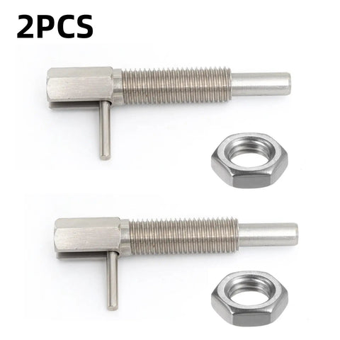 Beefy M12 Retractable Indexing Plunger Pin 2 Pack Slick Telescopic Locking Hardware Heavy Duty Stainless Steel components.