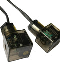 Close-up of 4-wire connectors for Dump Trailer Remote Control Switch For 4 Wires 12V DC Hydraulic Pump Power Units Up Down Control