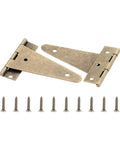 Self Closing Reversible Door Hinge Set, T Shape Butt Hinges, 2 Pieces, stainless steel cabinet hardware, screws included