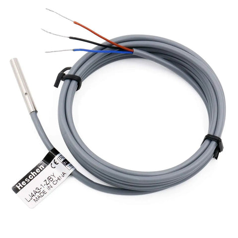 Coiled Inductive Proximity Sensor Shield Type LJ4A3-1-ZBY 1mm Detect Distance 10-30V DC PNP Normally Open with exposed wires