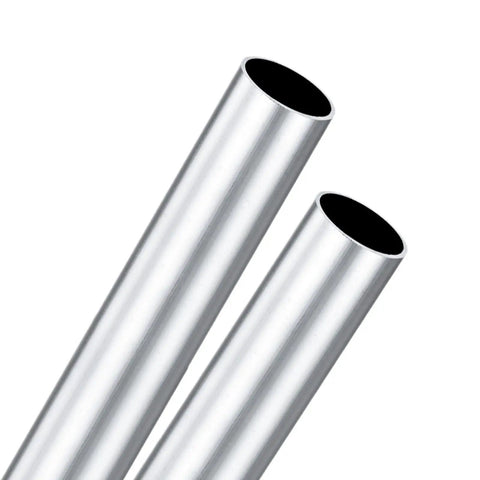 Two Pack 12 Inch 6063 Aluminum Round Tube With 1.14 Inch Inner Diameter And 1.26 Inch Outer Diameter Seamless Straight Pipe For Construction