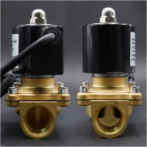 Waterproof Solenoid Valve for Water Lines, Normally Closed, IP68 Rated, A Solid Workhorse for Underwater Fountains, Aquariums, and Irrigation, Size Options From One Half Inch to Two Inches, Durable and Easy to Install, brass body