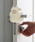Cotton Door Stopper With Anti Collision And Noise Reduction For Home Decor Pinch Guard on door with hand near knob