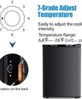 Chill Out With This Sick Compact Upright Freezer Featuring A Practical 2.1 Cu Ft Layout Seven Temperature Controls Reversible Door Adjustable Shelves And Durable Stainless Build For Dorm Or Home. Temperature controls and compact design.