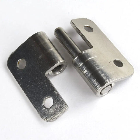 Top Shelf Slick 1.5 Inch Detachable Hinges Pack Of 6 304 Stainless Steel left hand slip joint lift off hinges close up