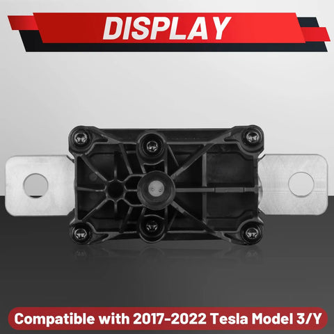 Heavy Duty High Voltage Battery Disconnect Pyro Fuse compatible with Tesla Model 3 Model Y 2017 to 2022, showing top view with metal terminals.