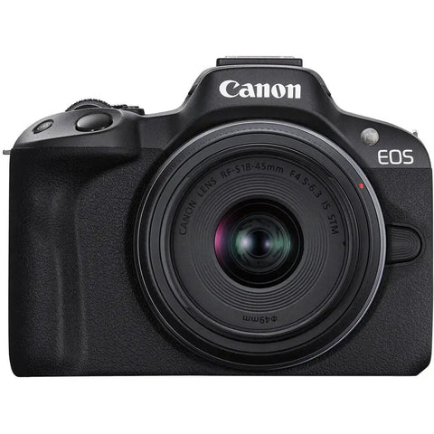 R50 APSC Mirrorless Camera Kit With 18 To 45mm Lens, 4K Video, Dual Pixel AF II front view