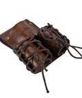 Go-To Must-Have Leather Tool Organizer Belt Pouch Bull Pin Holster Wrench Hammer Holder with Riveted Leather Sleeves