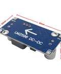 10 Pack DC To DC Buck Converter Module With High Efficiency Regulation 3.2V To 35V Input And 1.25V To 30V Output, blue module, side view
