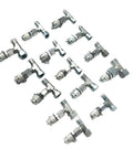 Go To 14 Piece Tee Fittings Connector Set For Hydraulic Pressure Gauge Test Kit And Engine Cooling System Hoses And Clamps DIY Ready Auto Tool