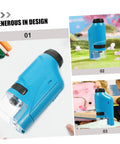 High Definition Handheld Microscope For Students Pocket Sized Biology Lab Accessory For School Science Experiments