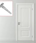 Sturdy T Design Door Hinge In 316 Stainless Steel With Pre Installed Screws Heavy Duty For Home And Commercial Doors Smooth Wobble Free Operation And Quick No Fuss Installation on white door