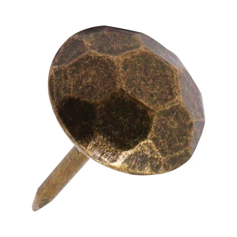Pro Grade Bronze Upholstery Tacks And Decorative Furniture Nails For Wood Restoration rust resistant metal thumb pin with a hexagonal head.