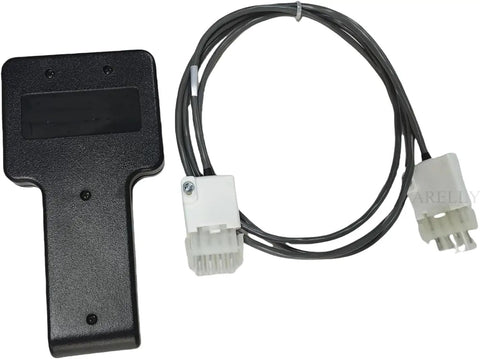 Pro Level Handheld Analyzer And Cable Kit For Heavy Equipment, compact black tool with connectors for JLG machinery diagnostics.