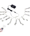 Linkable LED Under Cabinet Lights 12V Recessed Mini Downlights Kit Dimmable With Remote Control ETL Listed Wall Plug setup