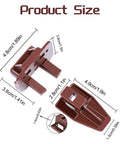 Heavy Duty 5 Pack Drawer Slides In Rich Brown For Silky Smooth Glide On Dressers And Nightstands With Top Shelf Replacement Hardware For No Sweat Fixes And Built Tough Furniture Restoration Projects, featuring center mount dimensions.