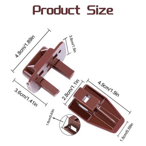 Heavy Duty 5 Pack Drawer Slides In Rich Brown For Silky Smooth Glide On Dressers And Nightstands With Top Shelf Replacement Hardware For No Sweat Fixes And Built Tough Furniture Restoration Projects, featuring center mount dimensions.