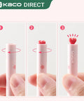 Two Pack Gel Pens With Cute Heart Design In Pink Ink Includes Four Extra Black Refills showing heart-shaped top when twisted