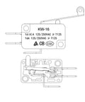 Diagram of Micro Limit Switch V 156 1C25 SPDT Snap Action Momentary Roller Lever Arm 10 Pack