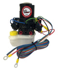 Tough As Nails Hydraulic Boat Jack Plate with 4 Inch Setback and 7.5 Inch Lift Aircraft Grade Aluminum Silver Finish for Outboards, included wiring.