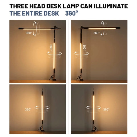 Illustration showing the adjustable swing arm of the Dope 34.25 Inch Architect Desk Lamp in Black for Home Office.