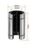 Open Type LM16UUOP Linear Ball Bearing 16mm Bore 28mm OD 37mm Length for CNC and 3D Printer Motion Rails, showing dimensions.