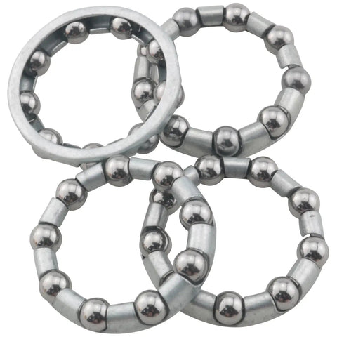 Four Pack Five Sixteenth Inch Nine Ball Bicycle Bearing Retainer Set For Mountain Bikes Heavy Duty Metal Hub And Headset Retainers