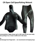 5MM Neoprene Spearfishing Wetsuit With Hood, 2-Piece Camouflage Hunting Diving Suit With Loading Chest Pad For Cool Water Freediving
