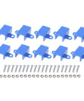 10 blue plastic N20 gear motor mounting brackets with screws and nuts