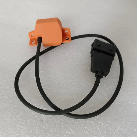 Top Notch Heavy Duty Excavator and Forklift Speed Sensor Encode Part Number 7915496308 with orange housing and black cable.
