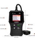 OBD2 Scanner CR319 Full OBD2 Functions Code Reader For Check Engine Light Gearhead Friendly with display and buttons