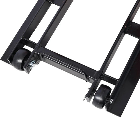 No Sweat Heavy Duty Hydraulic Motorcycle Lift Jack 1500 Lb Capacity Rock Solid Scissor Stand Foot Pedal Smooth Glide Roller For Bikes Atvs And Cruisers Non Slip Base
