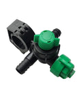 Wide Angle Garden Sprinkler Nozzle With Triple Rotating Fan Head Easy Adjustable Watering Spray For Lawn And Garden Greenhouse Outdoor Yard Farm Irrigation Rust Resistant PP Material