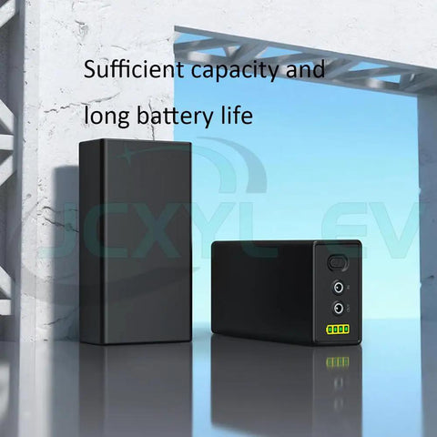 Built Tough For The Long Haul 24V Rechargeable Lithium Backup Battery Pack With Water Resistant Shell For EV And Tools 4000 Mah To 6400 Mah Capacity, two battery sizes.